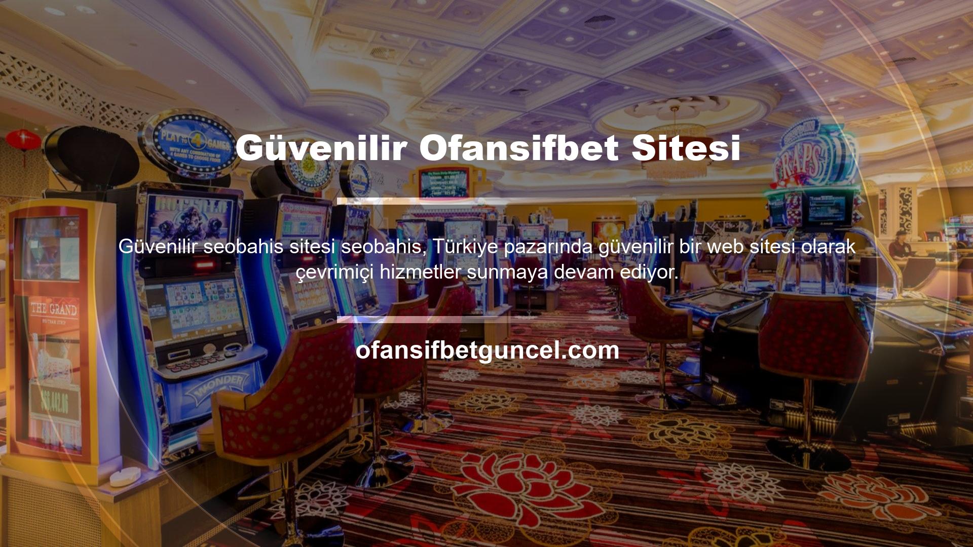 Bu web sitesi, Türkiye pazarında casino hizmetleri sunmaya başlamıştır ve halen en güvenilir, güvenli ve karlı çevrimiçi elektronik platform ve casino sitesini sunmaktadır