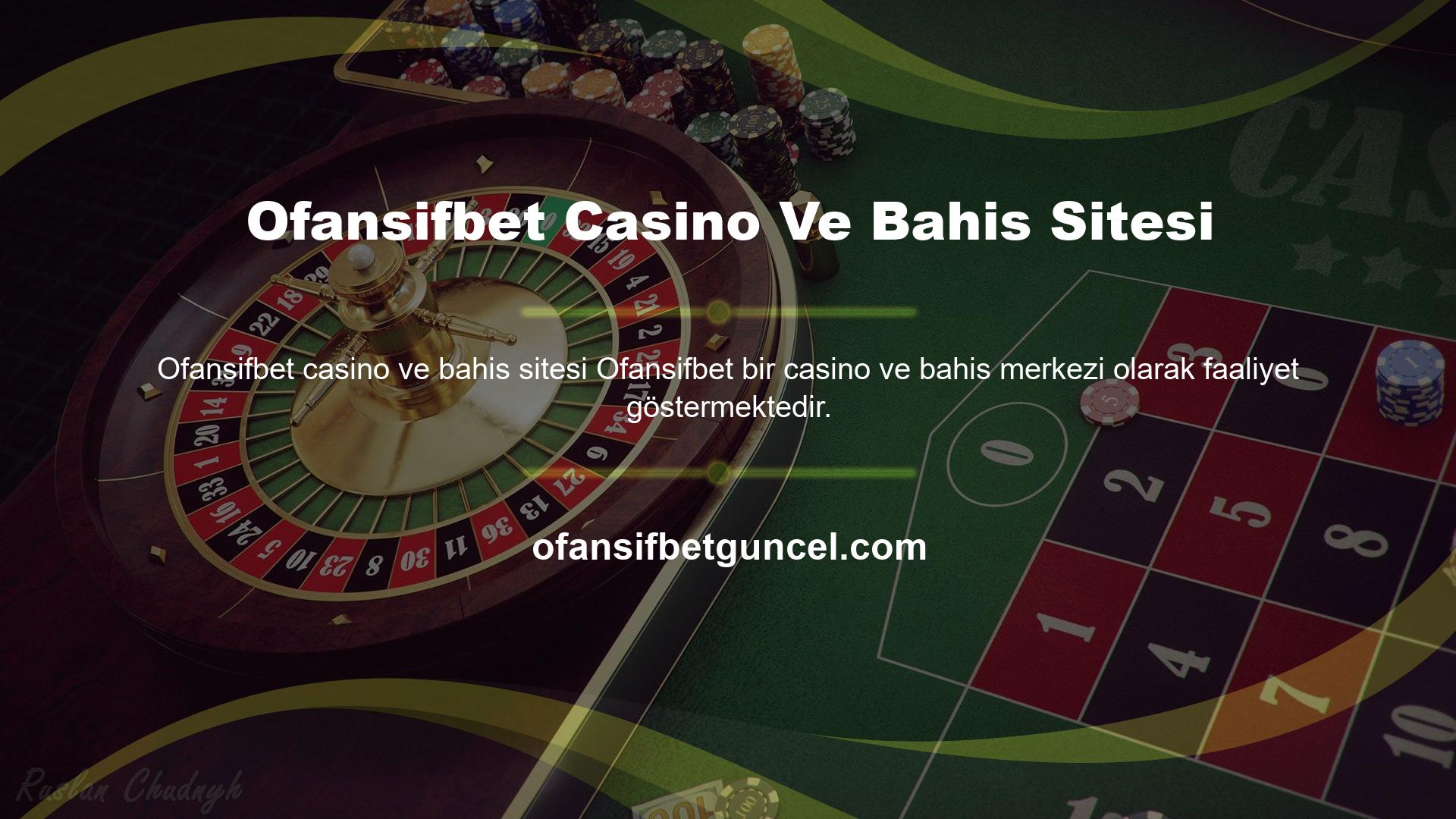 Canlı casino oyunları sitenin en popüler bölümüdür